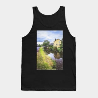 Approaching Brecon By Canal Digital Art Tank Top